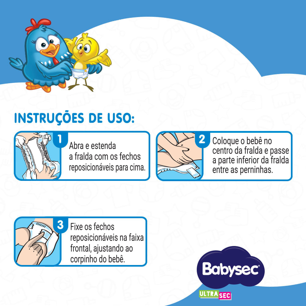 Fralda Babysec Ultrasec Xxg com 16 Unidades