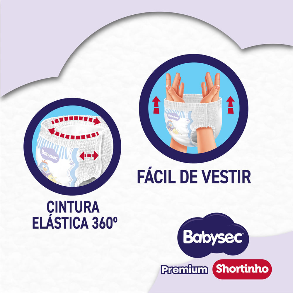 Fralda Babysec Shortinho M com 64 Unidades