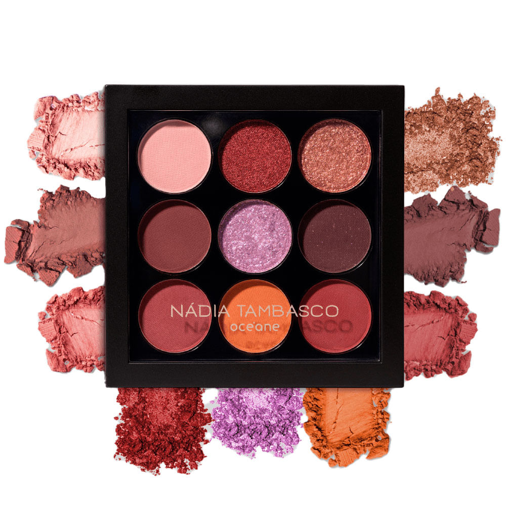 Paleta de Sombras Nádia Tambasco By Océane To Go Fire 7,2g