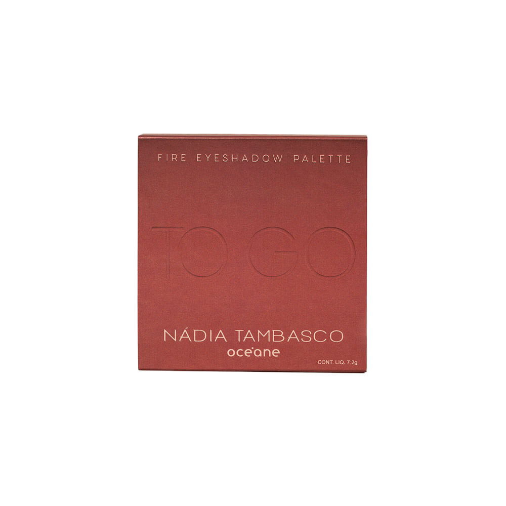Paleta de Sombras Nádia Tambasco By Océane To Go Fire 7,2g