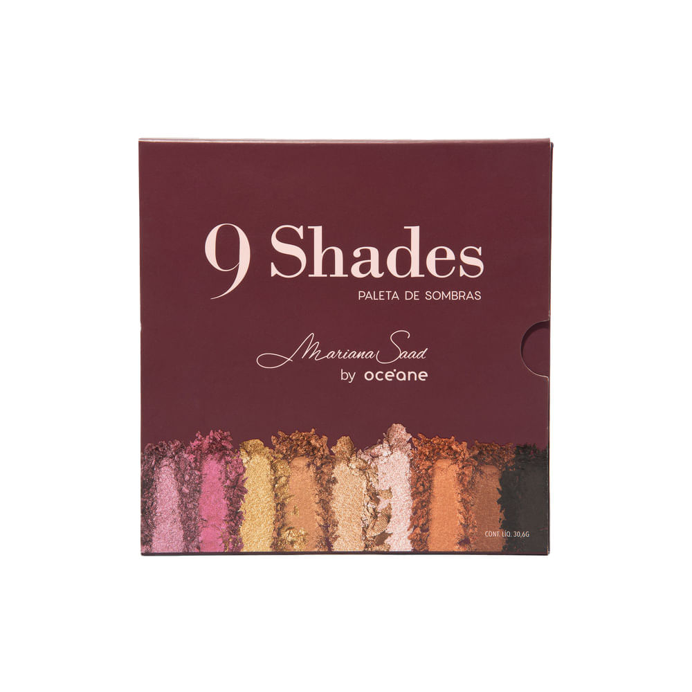 Paleta de Sombras Mariana Saad By Océane - 9 Shades 30,6g.