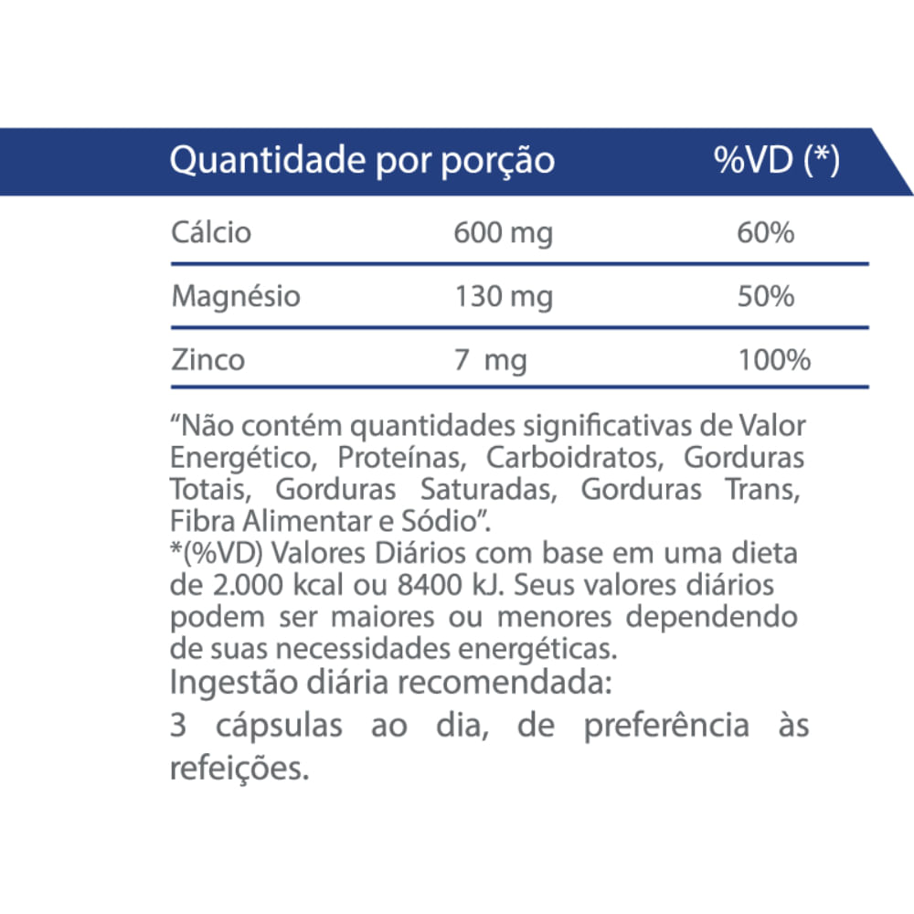 Calcium Magnesium with Zinc 120 Cápsulas