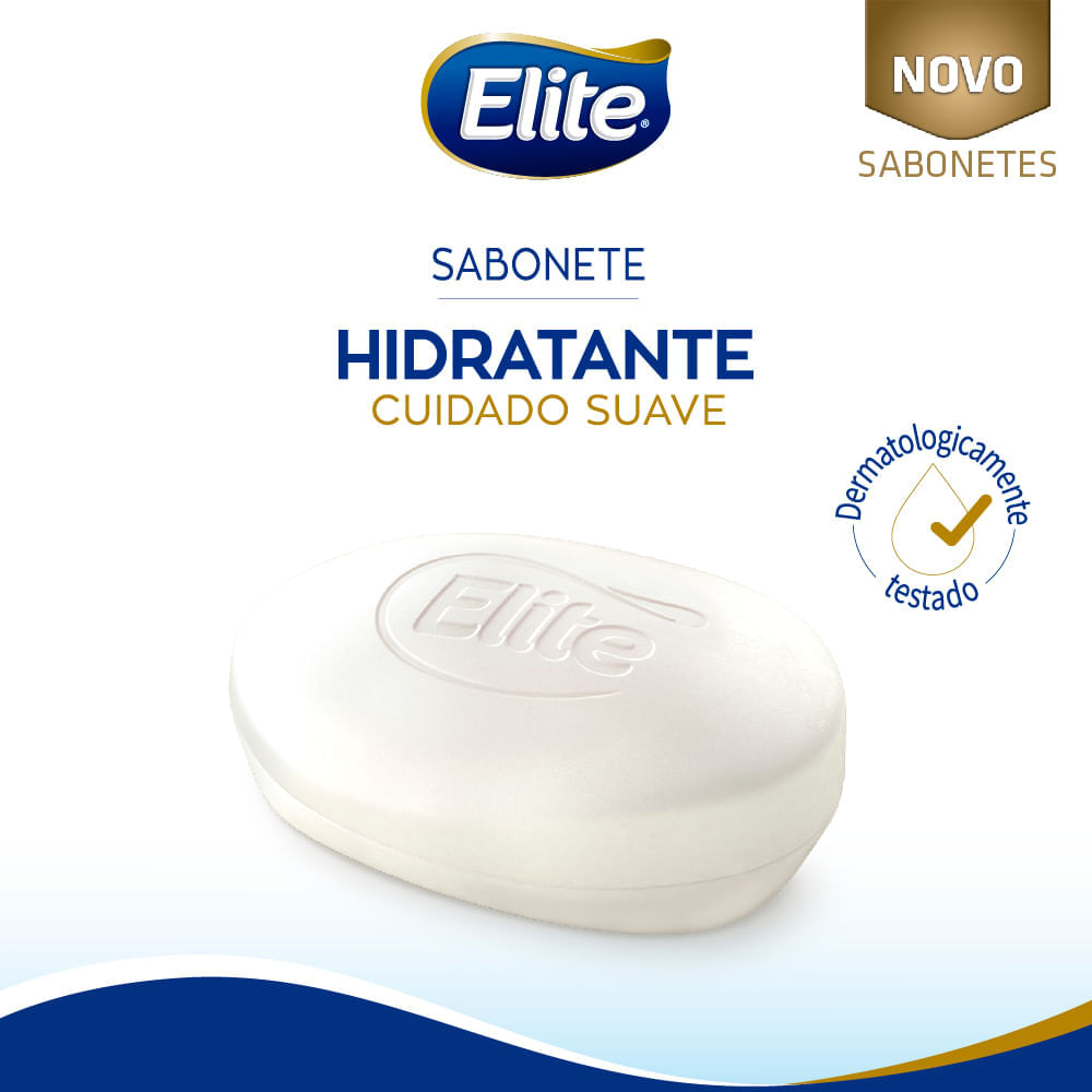 Kit com 24 Sabonetes Hidratantes Elite 85g