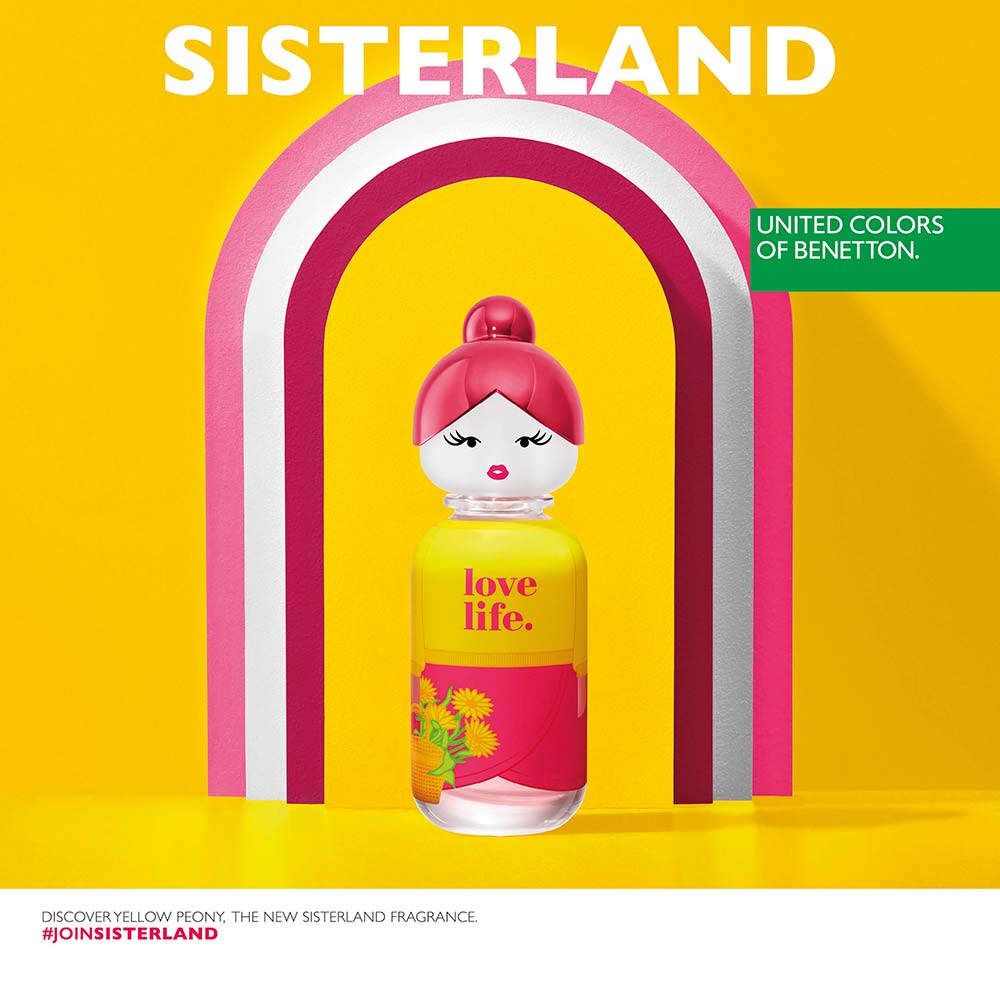 United Colors Of Benetton Sisterland Yelllow Peony Eau de Toilette Perfume Feminino 80ml