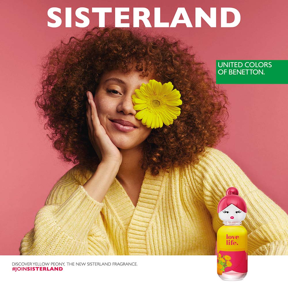 United Colors Of Benetton Sisterland Yelllow Peony Eau de Toilette Perfume Feminino 80ml