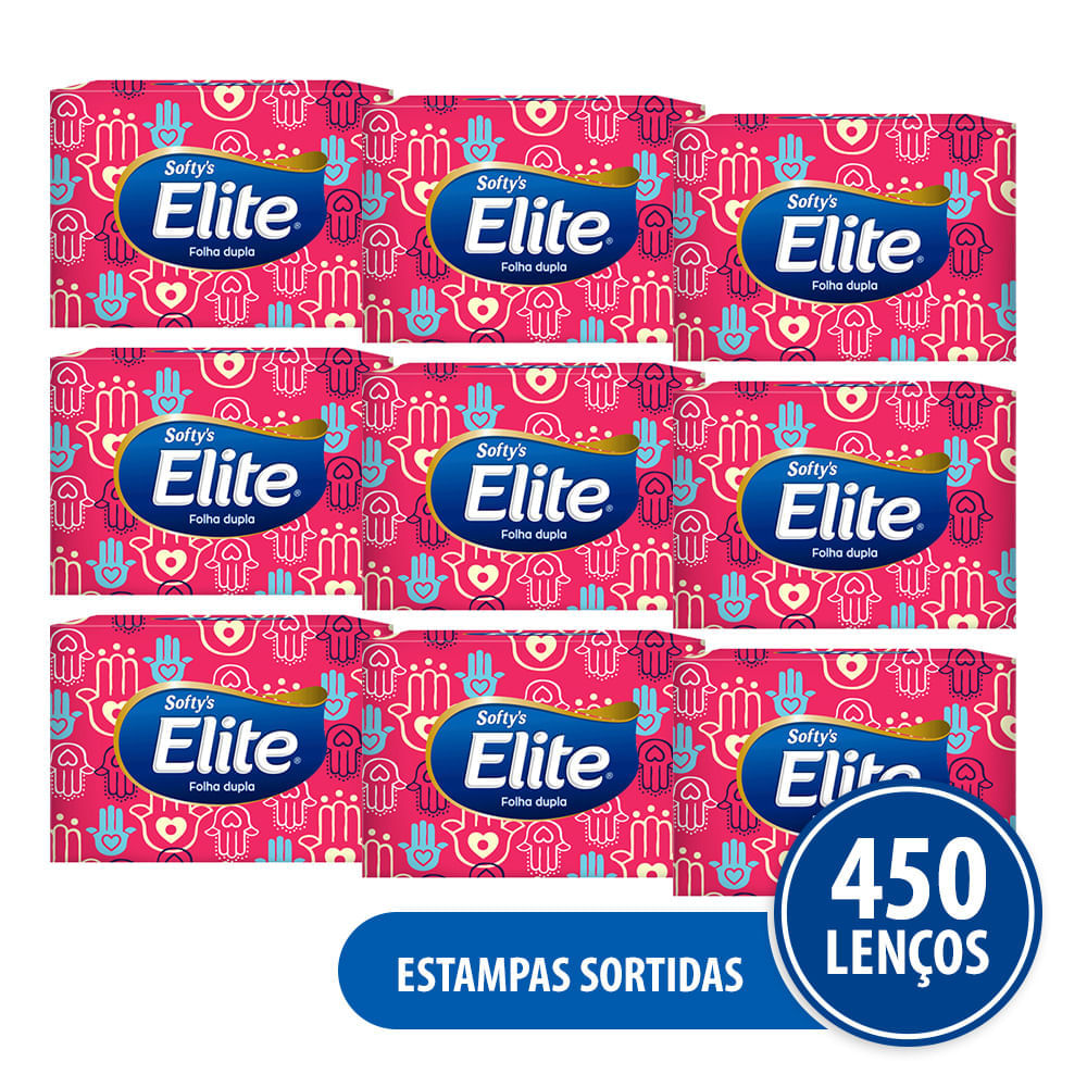 Lenço De Papel Elite 9x50 Folhas