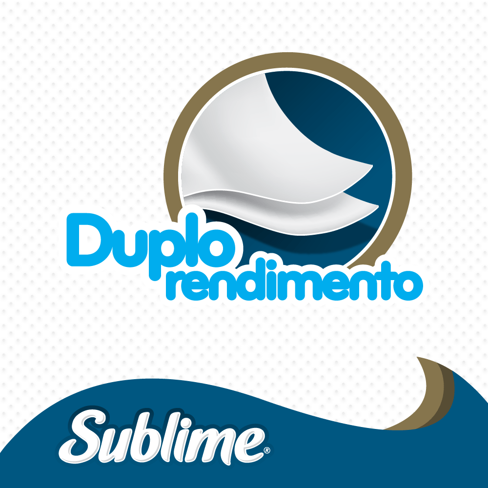 Papel Higiênico Folha Dupla 30m Sublime com 8 Rolos