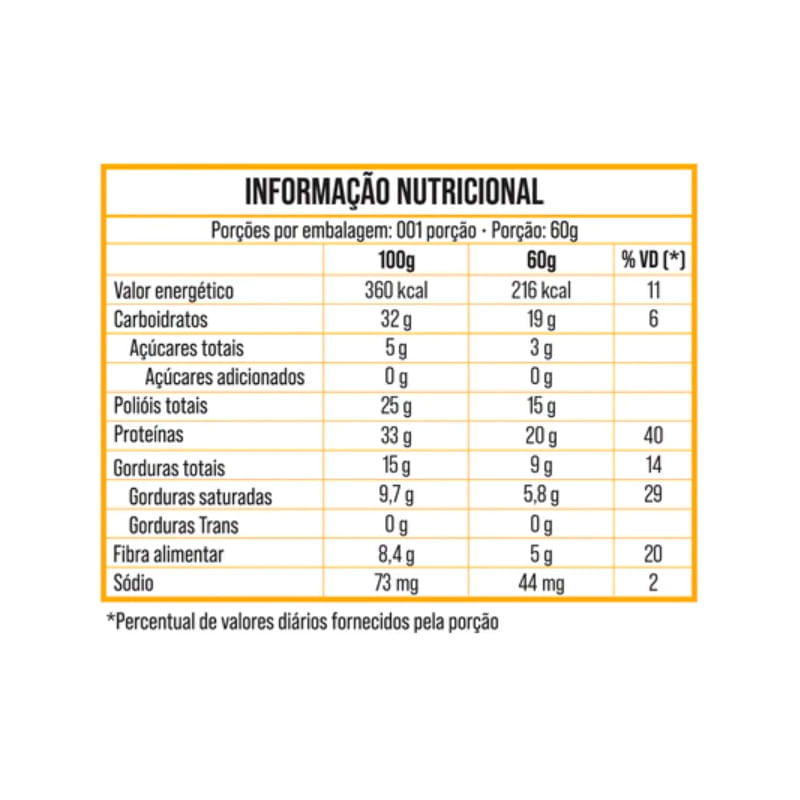 Barra Proteica Pão de Mel Bold 60g