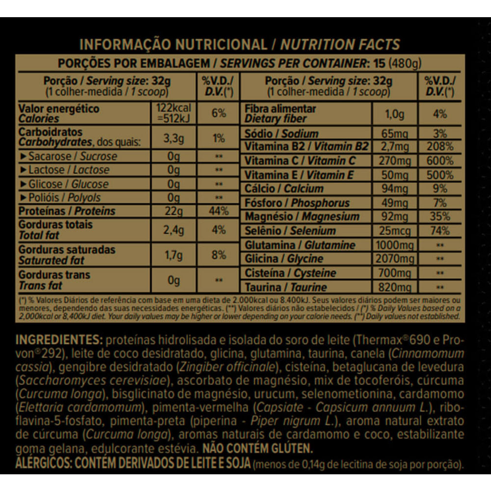 Suplemento Alimentar Immuno Golden Whey Pro Glutath Essential Nutrition 32g