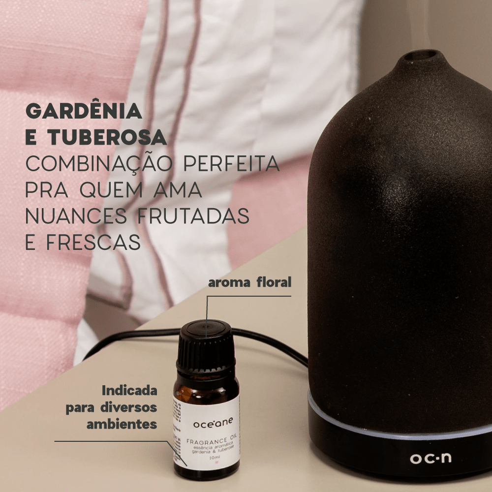 Essência Aromas de Gardênia e Tuberosa Fragrance Oil Gardenia & Tuberose Océane 10ml