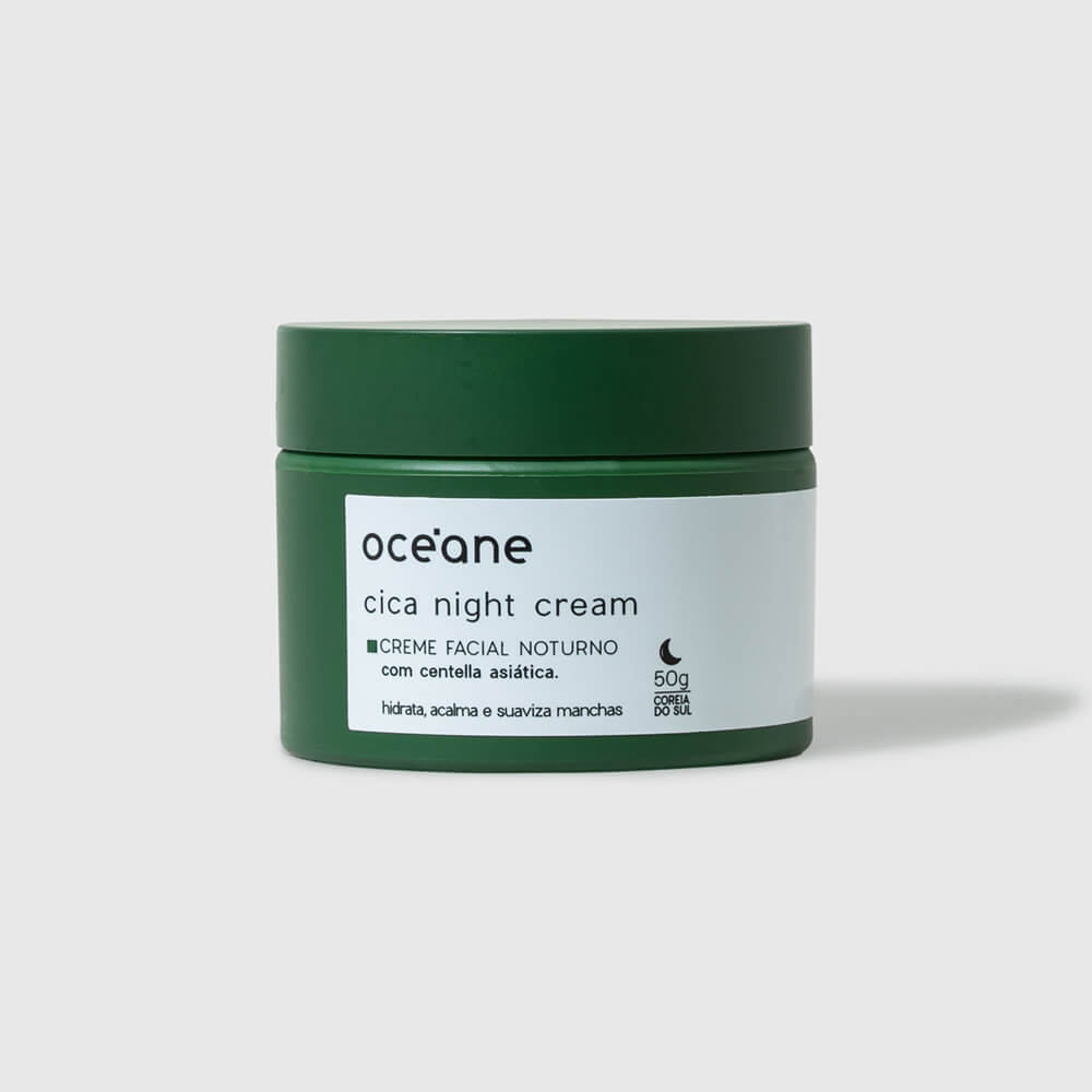 Kit Rotina Noturna Antiacne - Serum Antiacne + Creme Noturno Cica Océane