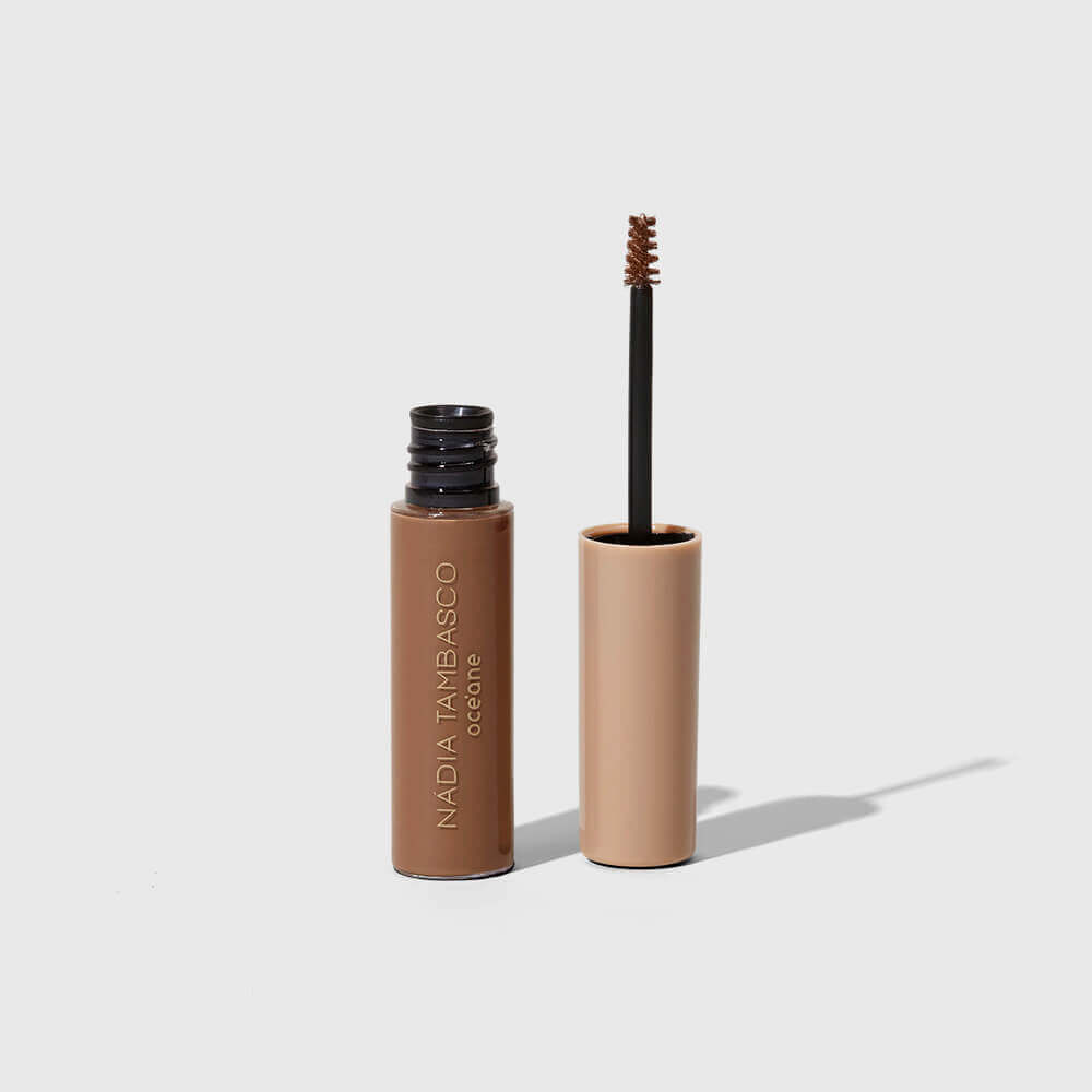 Kit Máscara de Sobrancelha Castanho Claro + Maquiagem Capilar Nádia Tambasco By Océane