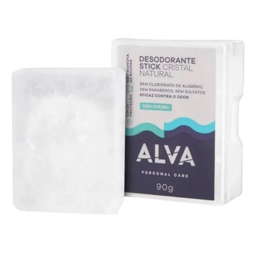 Desodorante Stick Alva Pedra Cristal Sensitive 90g