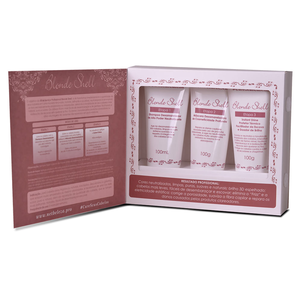 Kit de Serviço Blonde Shell #CureSeusCabelos