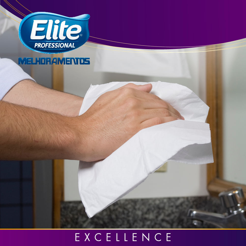 Kit Papel Toalha Interfolhada Elite com 1.350 Folhas Quádruplas