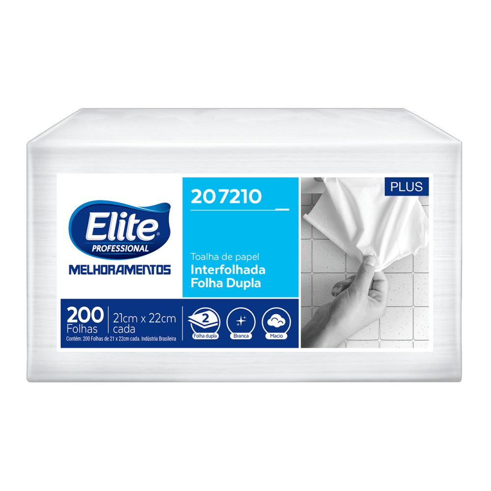 Kit Toalha Plus Interfolhada Elite com 600 Folhas Duplas