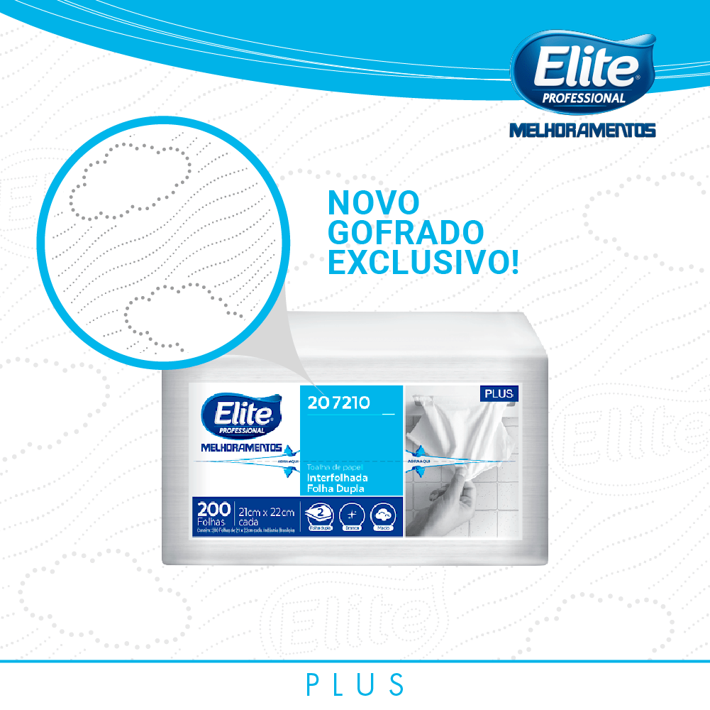 Kit Toalha Plus Interfolhada Elite com 600 Folhas Duplas