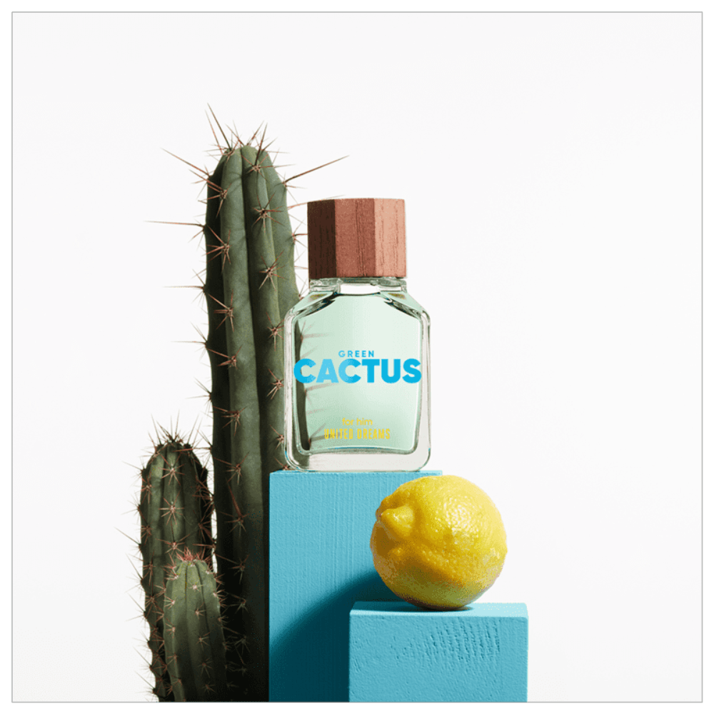 Benetton Green Cactus Eau de Toilette Perfume Masculino 100ml