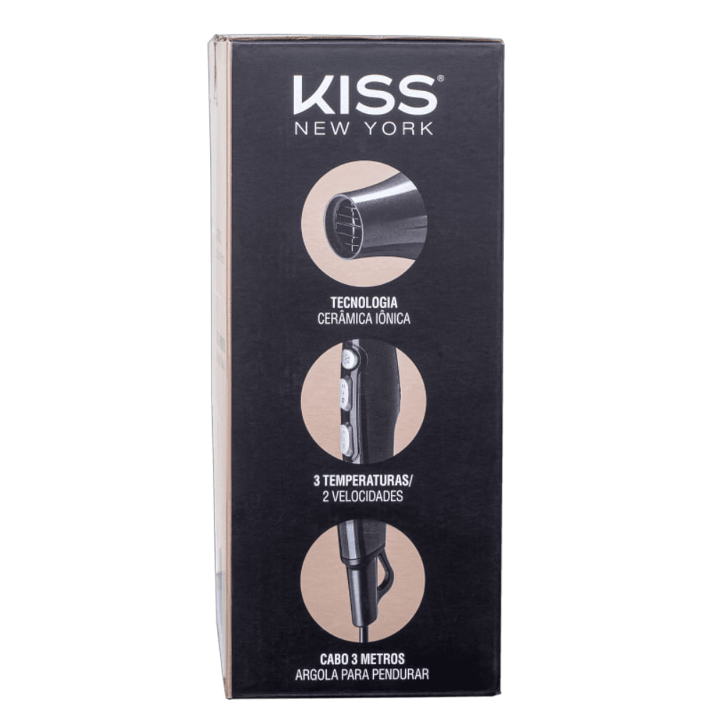 Secador de Cabelo Kiss New York Pro Ion 220V