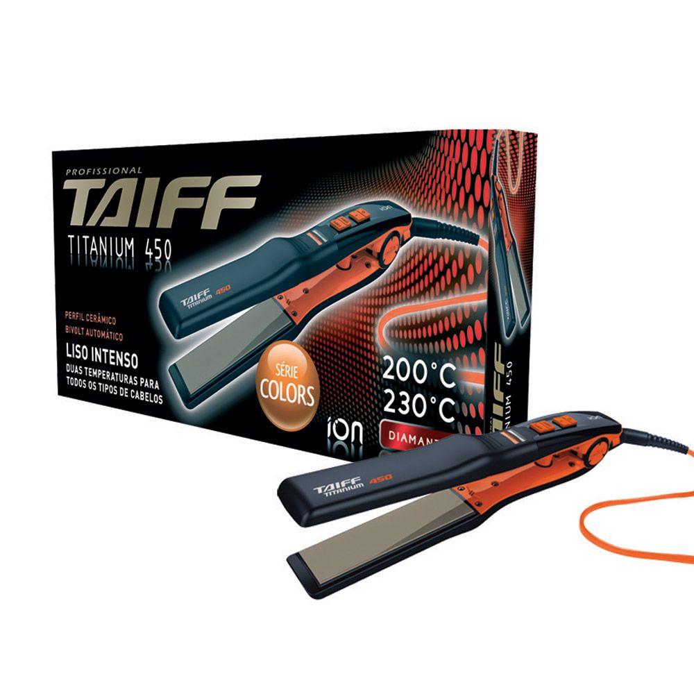 Prancha de Cabelo Taiff Titanium 450 Colors Bivolt