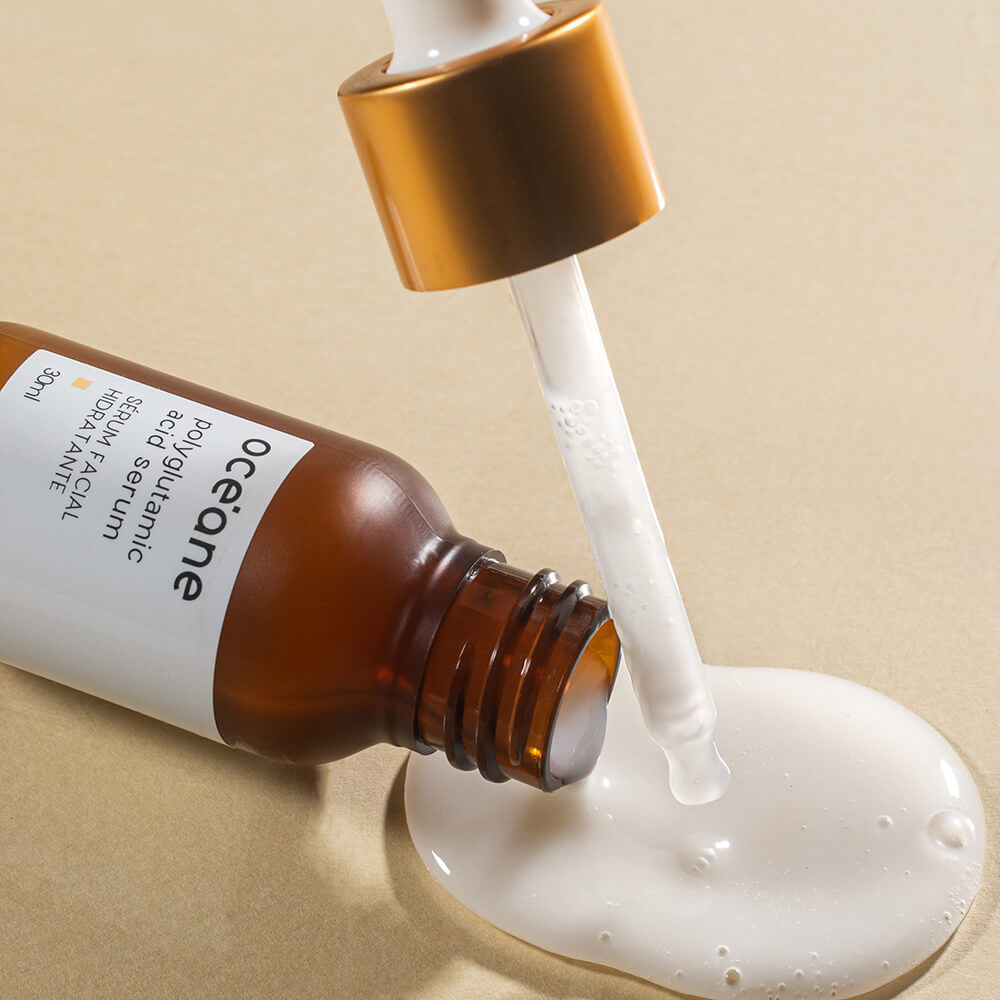 Kit Sérum Ácido Poliglutâmico + Gel Hidratante Facial + Tônico Océane
