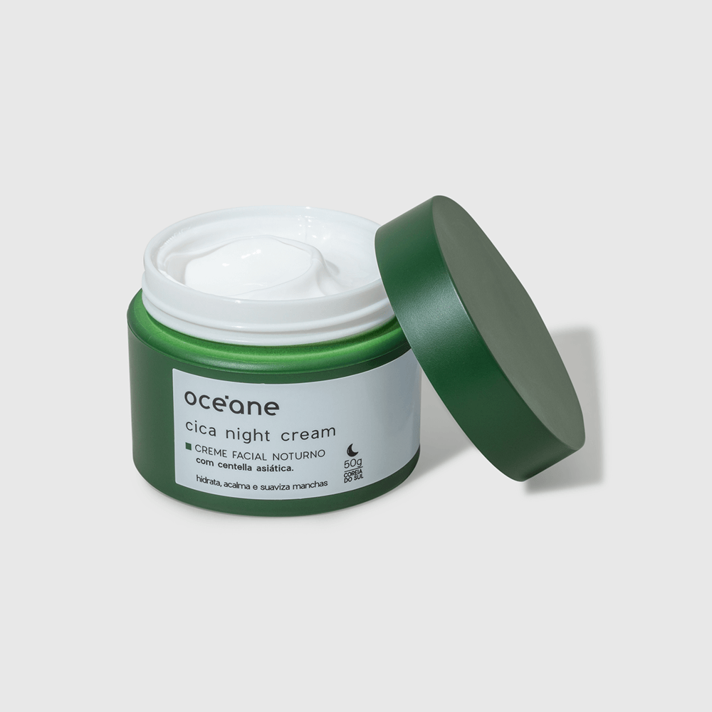 Kit Creme Facial Noturno Cica + Máscara Labial Noturna Océane