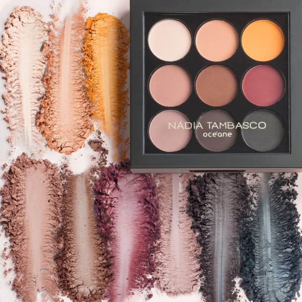 Kit Paleta de Sombras To Go Matte + Revitalizador Labial Nádia Tambasco By Océane Océane