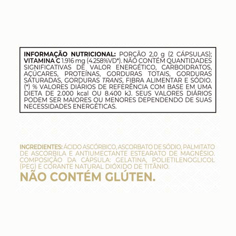 Vita C3 Vitafor 1000mg com 60 cápsulas