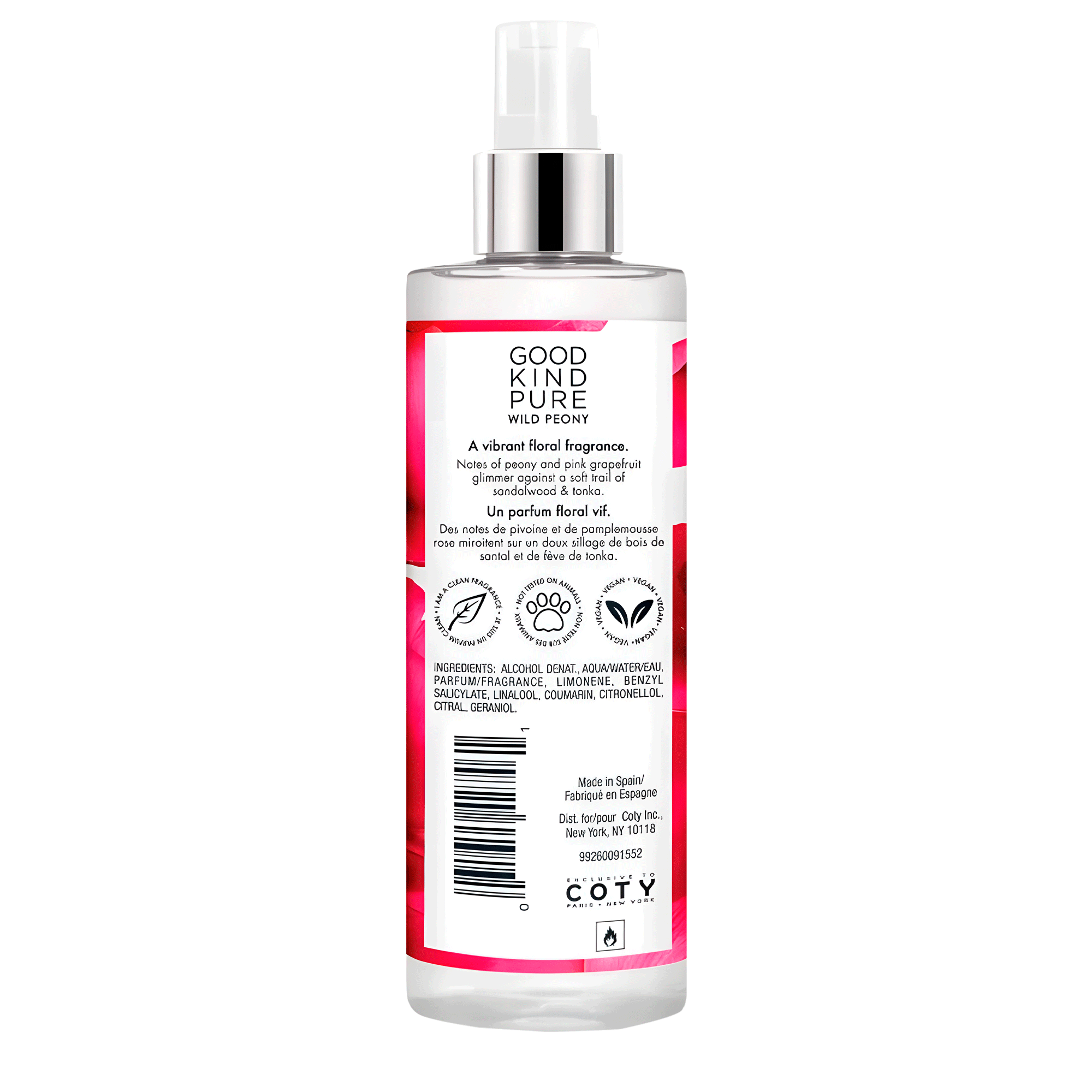 Spray Corporal Good Kind Pure Wild Peony Body Mist 250ml
