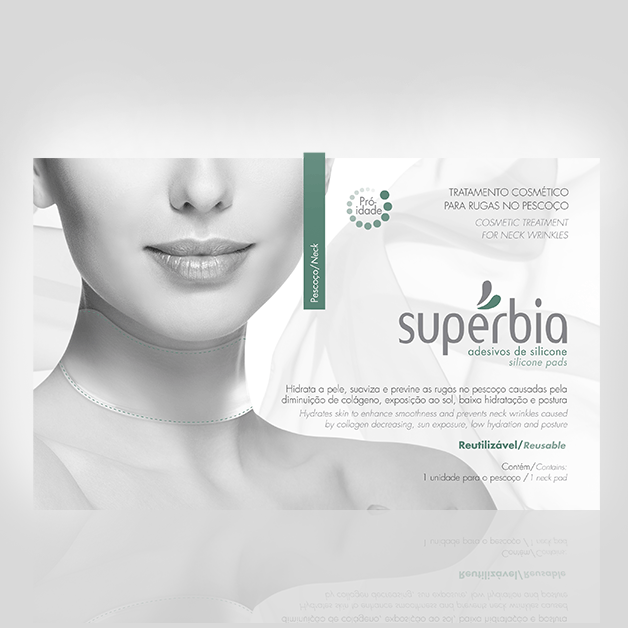 Kit Adesivos para Rugas no Colo e Rugas no Pescoço Supérbia