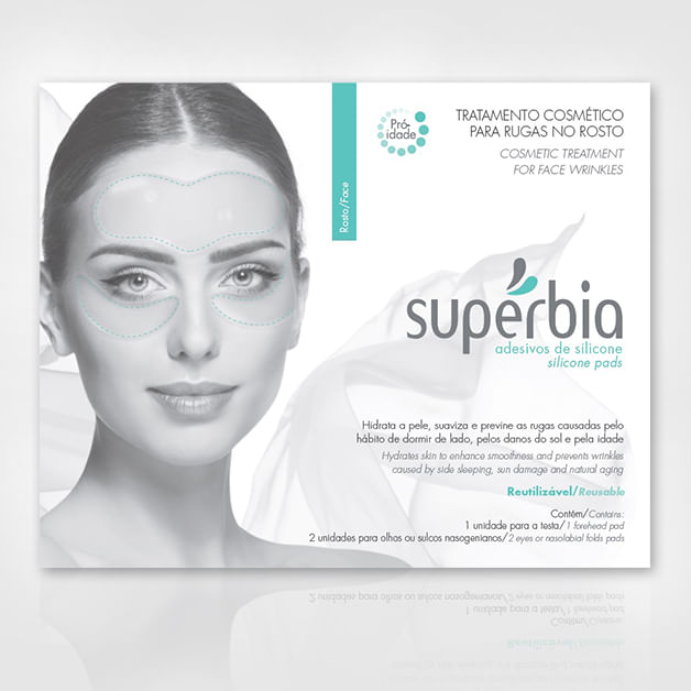 Kit Adesivos para Rugas no Colo, Rosto e Bigode Chinês Supérbia
