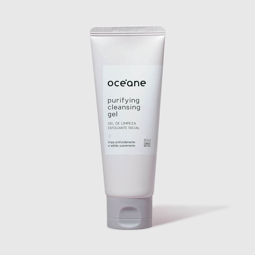 Kit Gel de Limpeza Facial Massageador Bruma Hidratante Hidratante Labial Océane