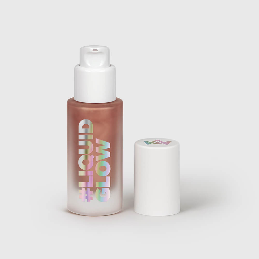 Kit Iluminador Líquido Bronze Larissa Manoela By Océane + Esponja de Maquiagem
