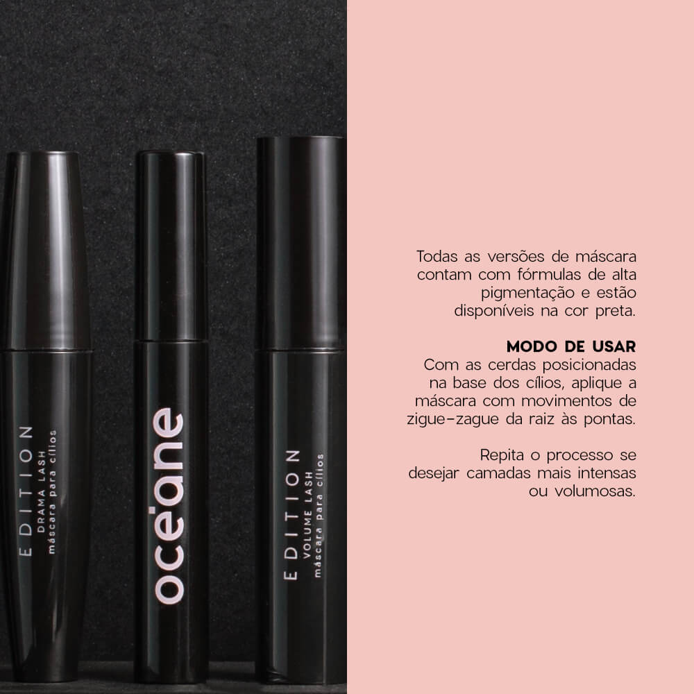 Máscara Para Cílios Preta Drama Lash Océane Edition 6g