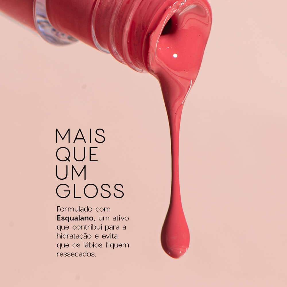 Brilho Labial Rosa Glossy Me Rose Océane Edition 4g