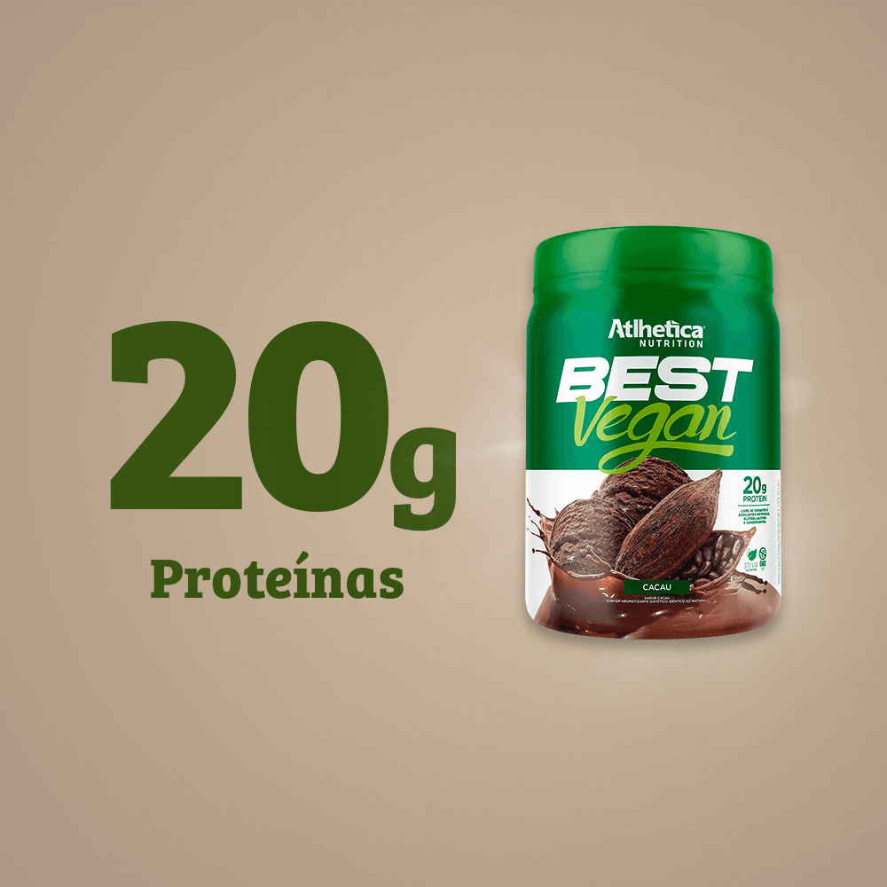 Best Vegan Protein Cacau Atlhetica Nutrition 500g