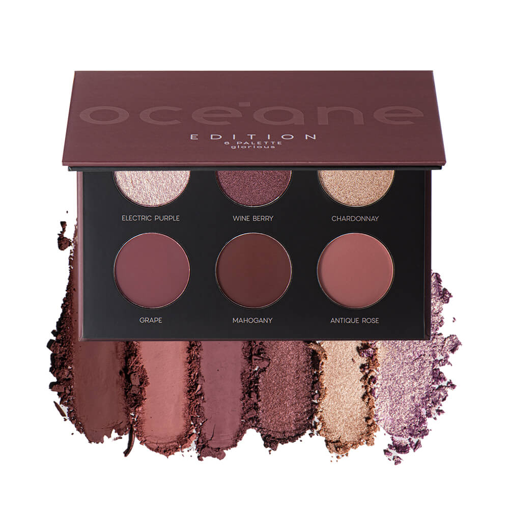 Kit Paleta de Sombras Glorious Océane Edition + Pincéis Para Sombra Océane