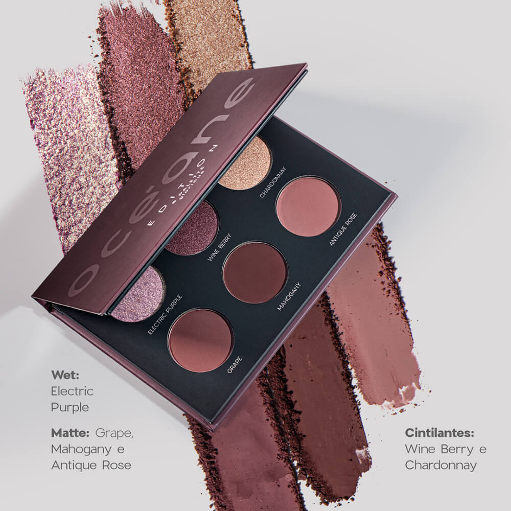 Kit Paleta de Sombras Glorious Océane Edition + Pincéis Para Sombra Océane