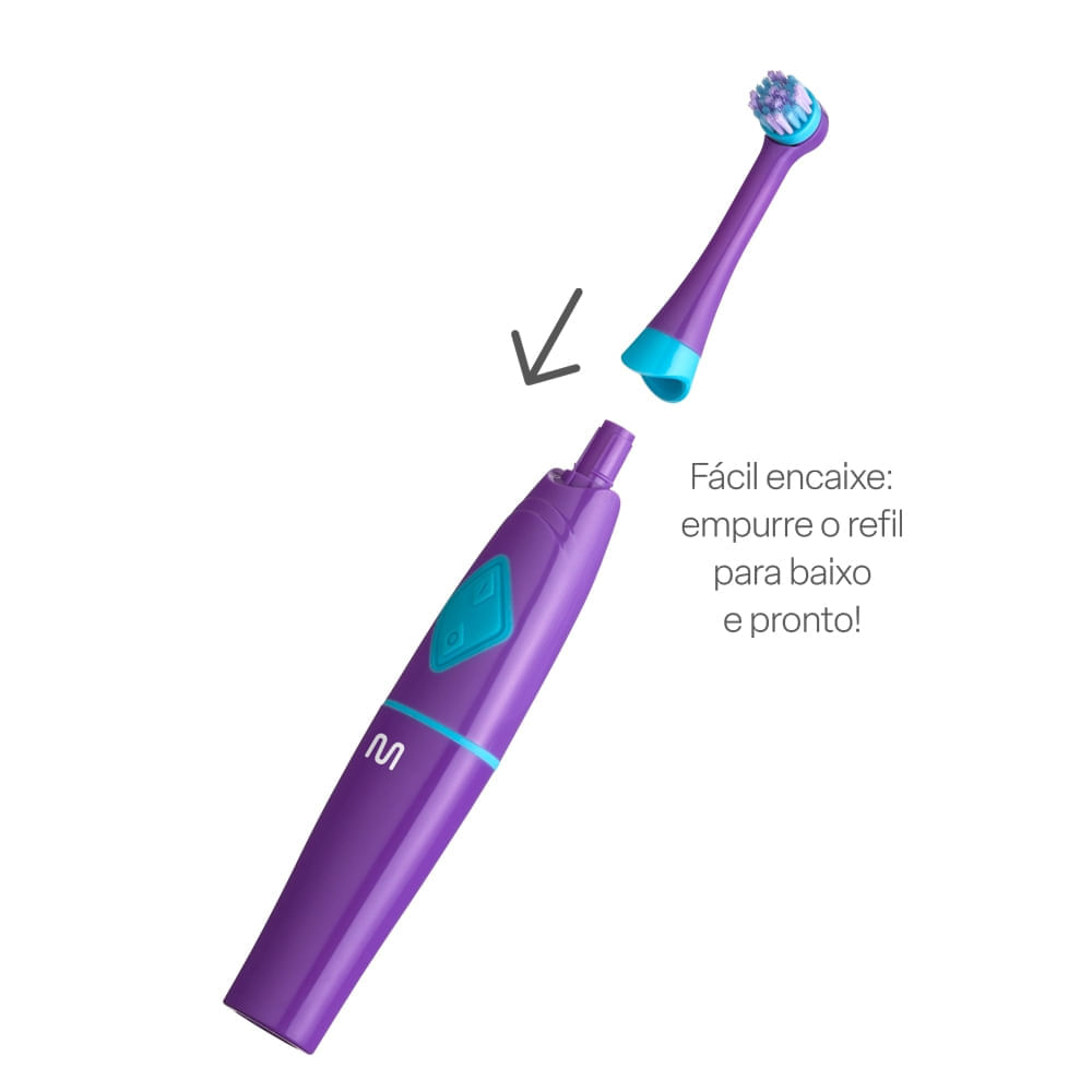 Escova Elétrica Rotacional Infantil Funny Brush Niko Multi Saúde HC054
