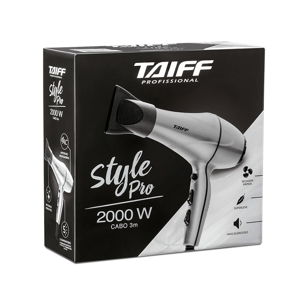 Secador de Cabelo Taiff Style Pro 2000W 220V