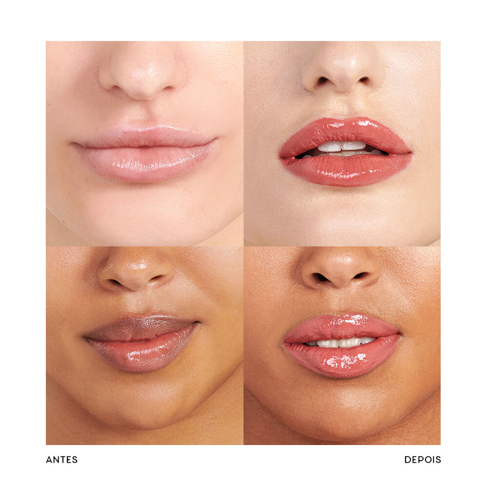 Kit Paleta de Sombras Power Glow + Brilho Labial Rosa Océane Edition