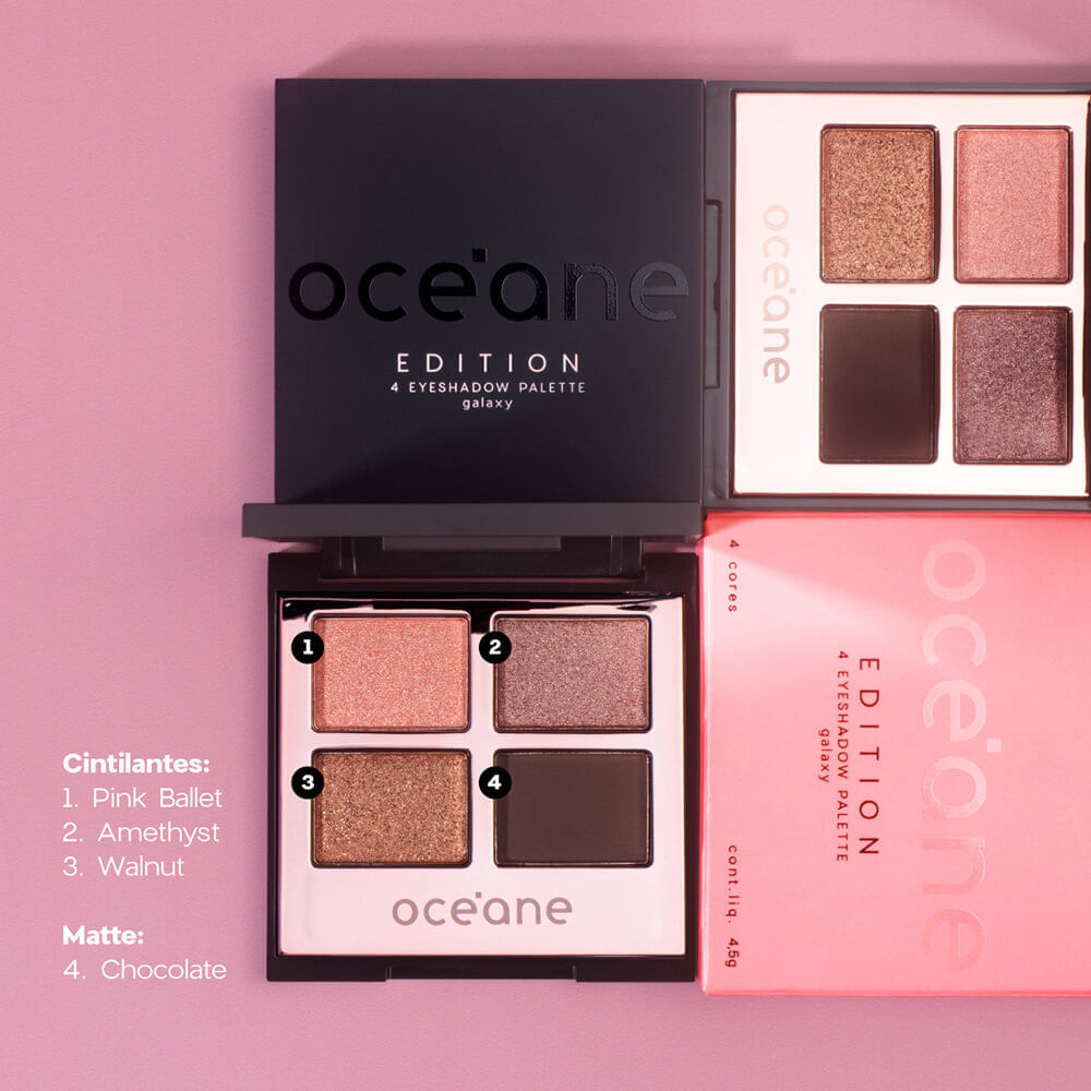 Paleta de Sombras 4 Eyeshadow Palette Galaxy Océane Edition 4,5g