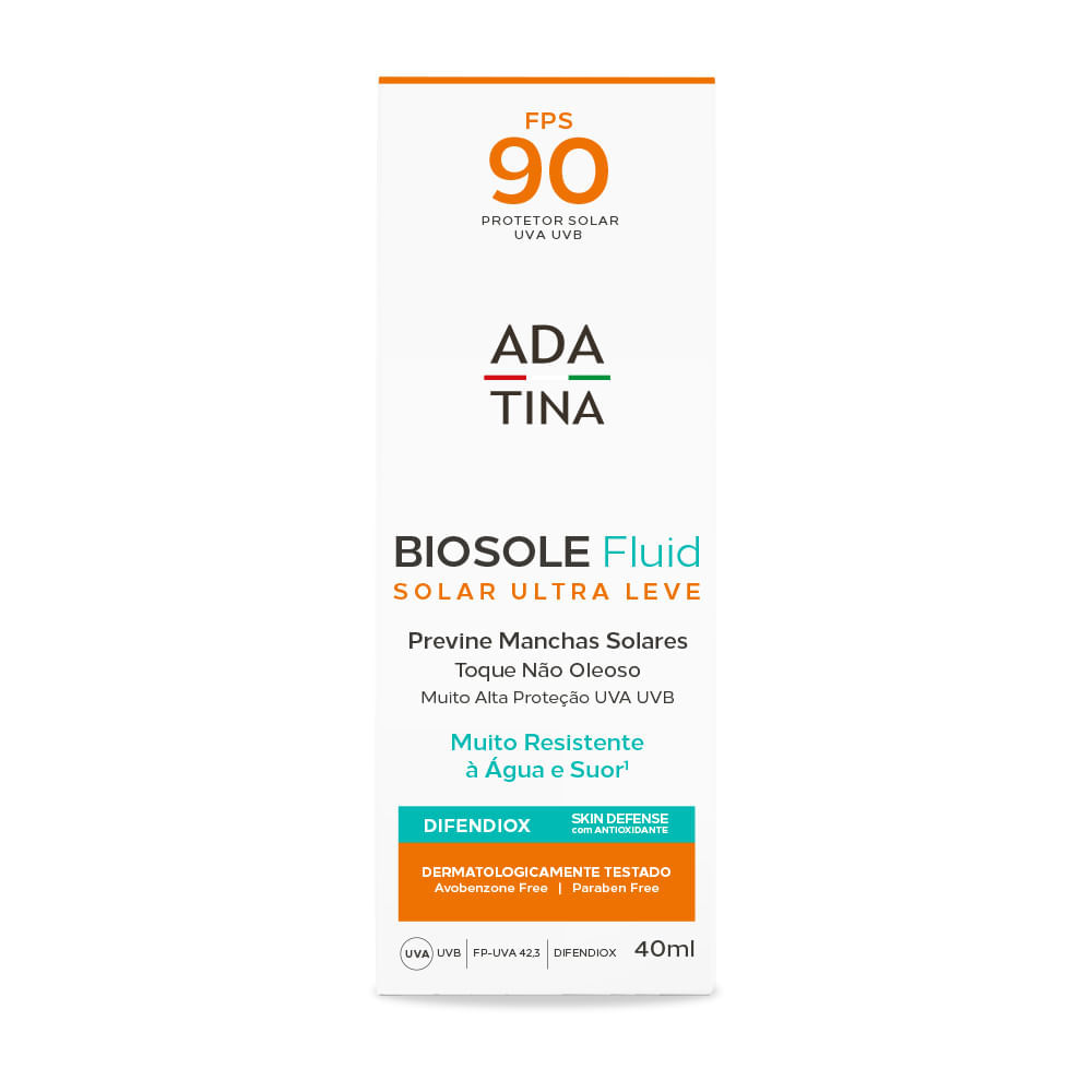 Protetor Solar Fluido Anti-Melasma Biosole Fluid FPS 90 40ml