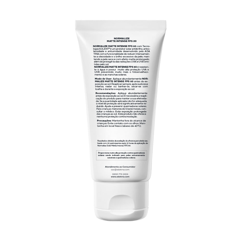 Protetor Solar Pele Oleosa Normalize Matte Intense FPS 80 30ml