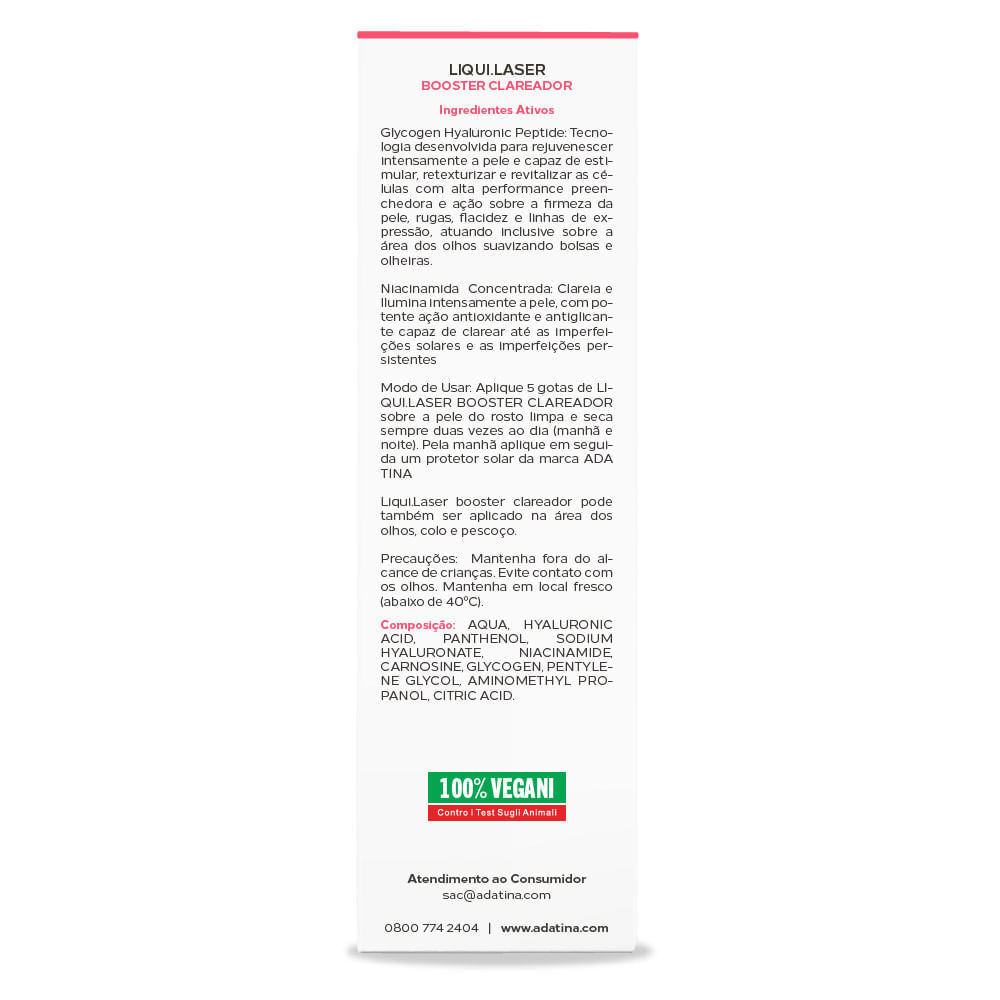 Liqui.Laser Booster Clareador Laser Effect 30ml