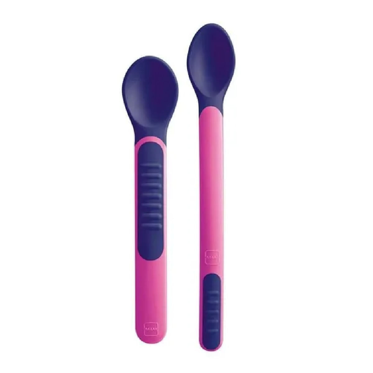 Kit Colher Infantil com Estojo Macia Termossensível Rosa MAM