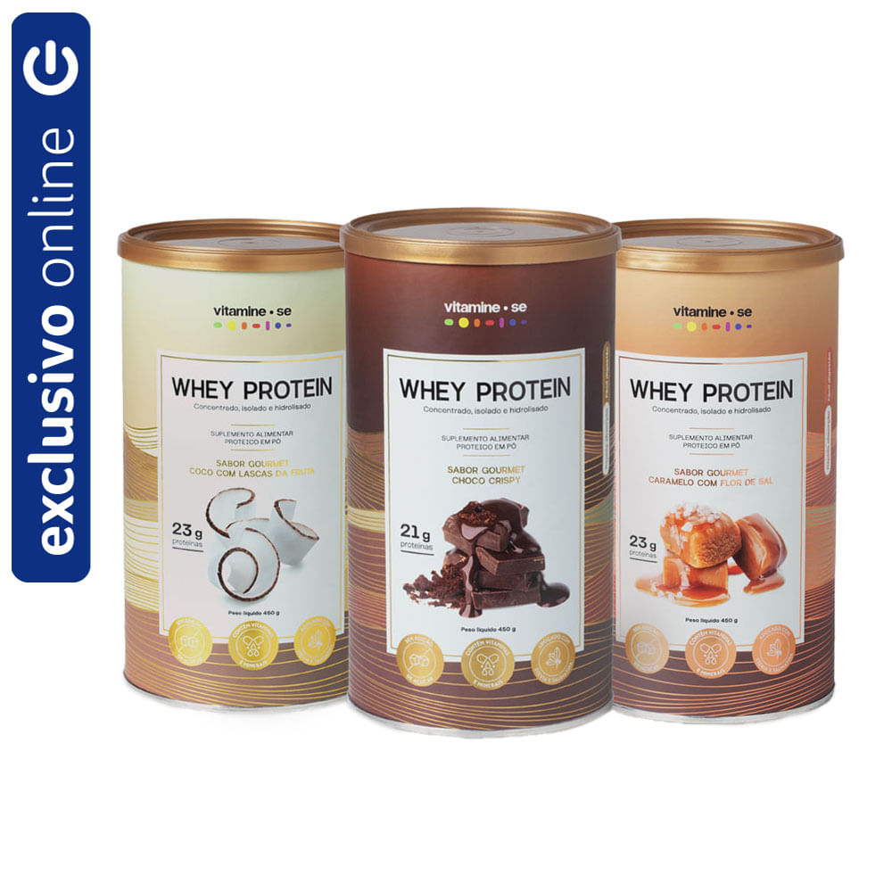 Trio Whey Protein Gourmet Vitamine-se