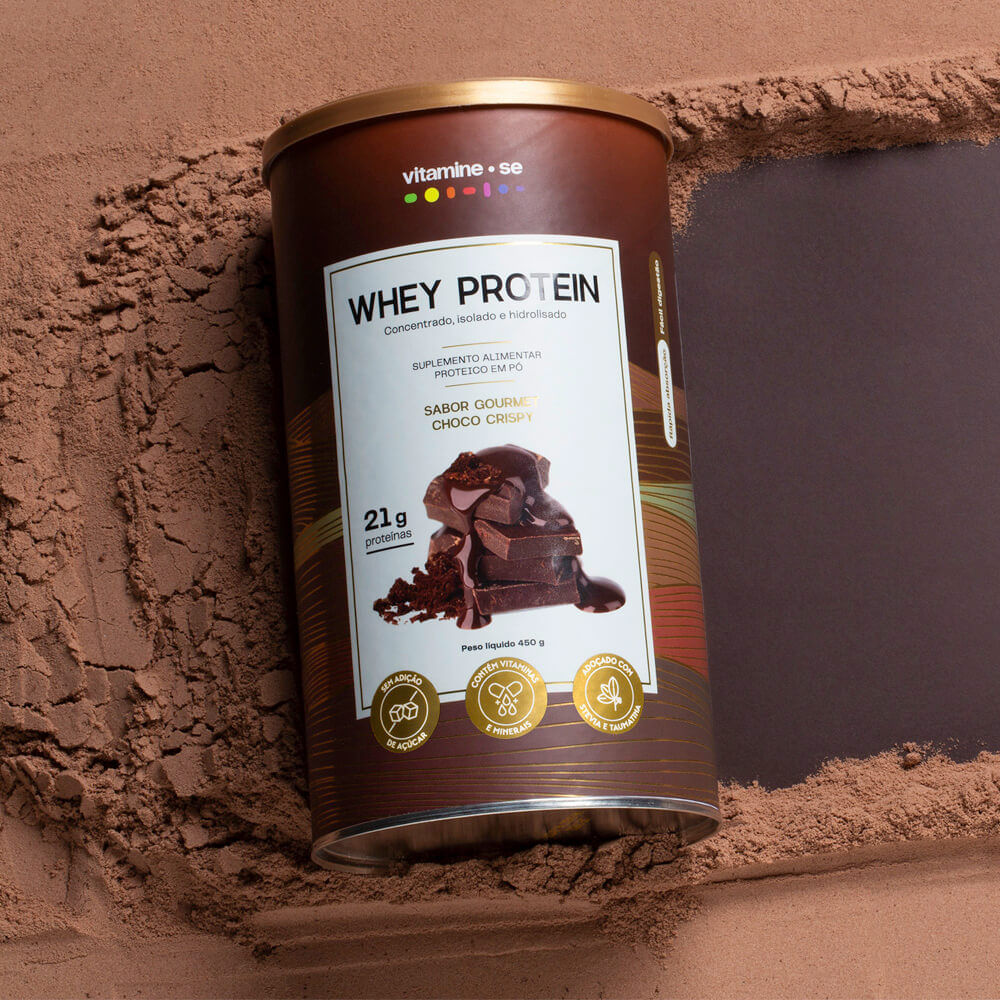 Whey Protein Gourmet Choco Crispy Vitamine-se 450g