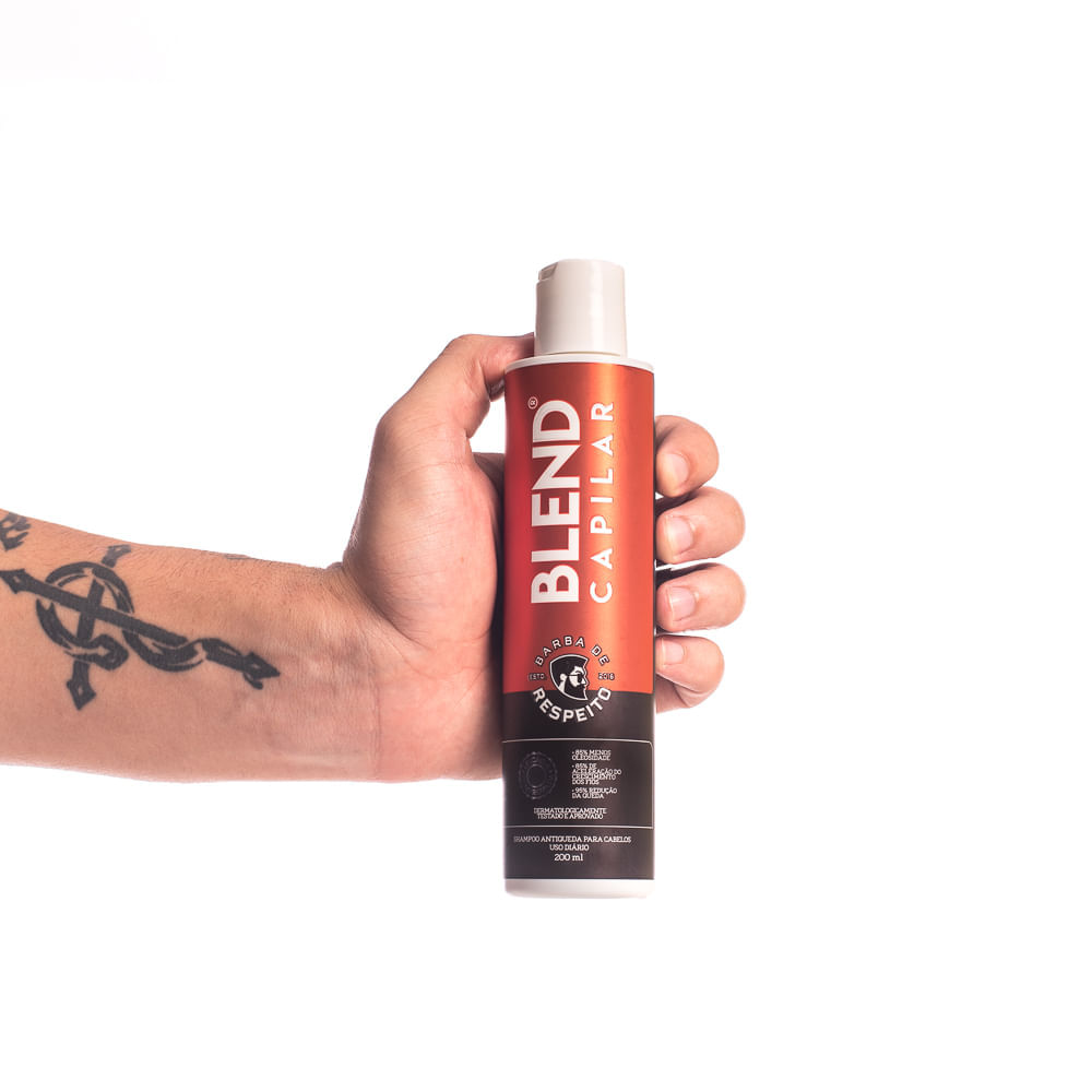 Kit Blend Capilar Shampoo Antiqueda 200ml + Tônico Acelerador Pró Crescimento 90ml Barba de Respeito