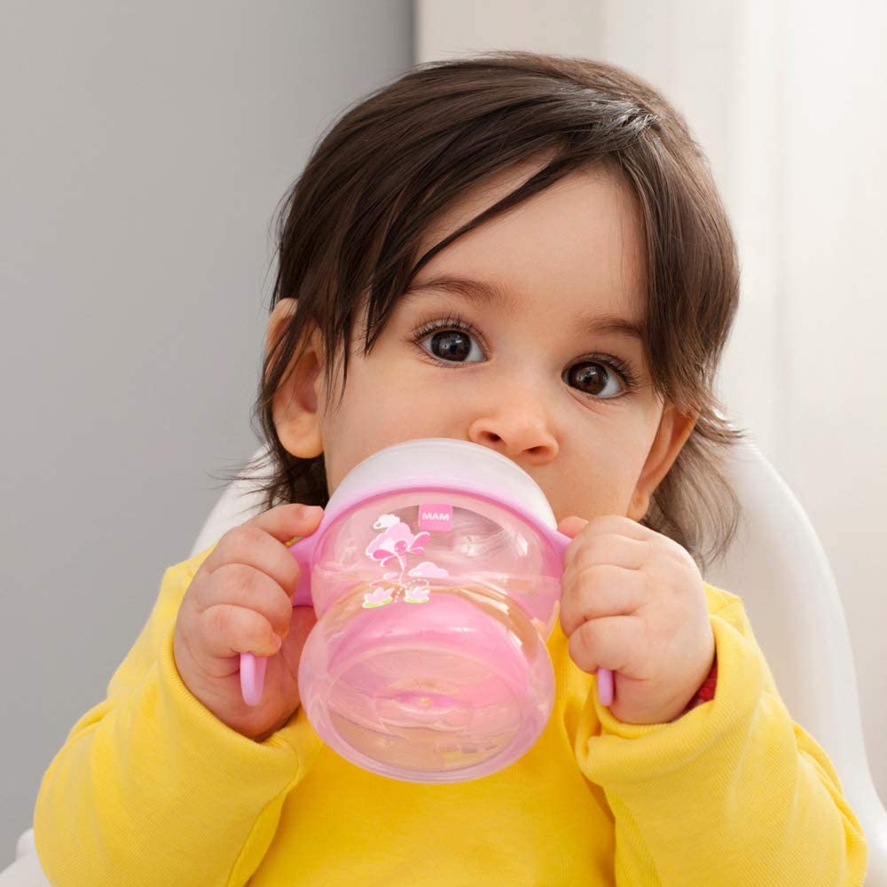 Copo de Transição infantil Antivazamento MAM 150ml Rosa